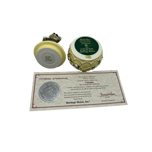 Brahm's Lullaby Melodies Country Fair Collection Heritage House Has Certificate - Picture 2 of 11